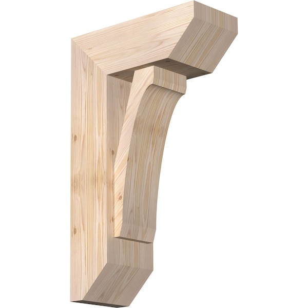 Ekena Millwork Legacy Slat Smooth Bracket w/ Offset Brace, Douglas Fir, 7 1/2"W x 18"D x 30"H BKT0806X18X30LEC06SDF - main
